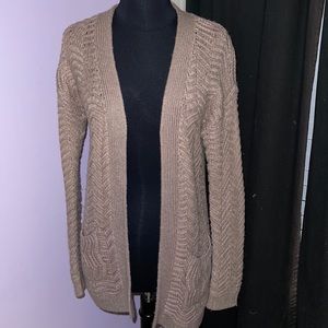 Pale Pink Long Cardigan